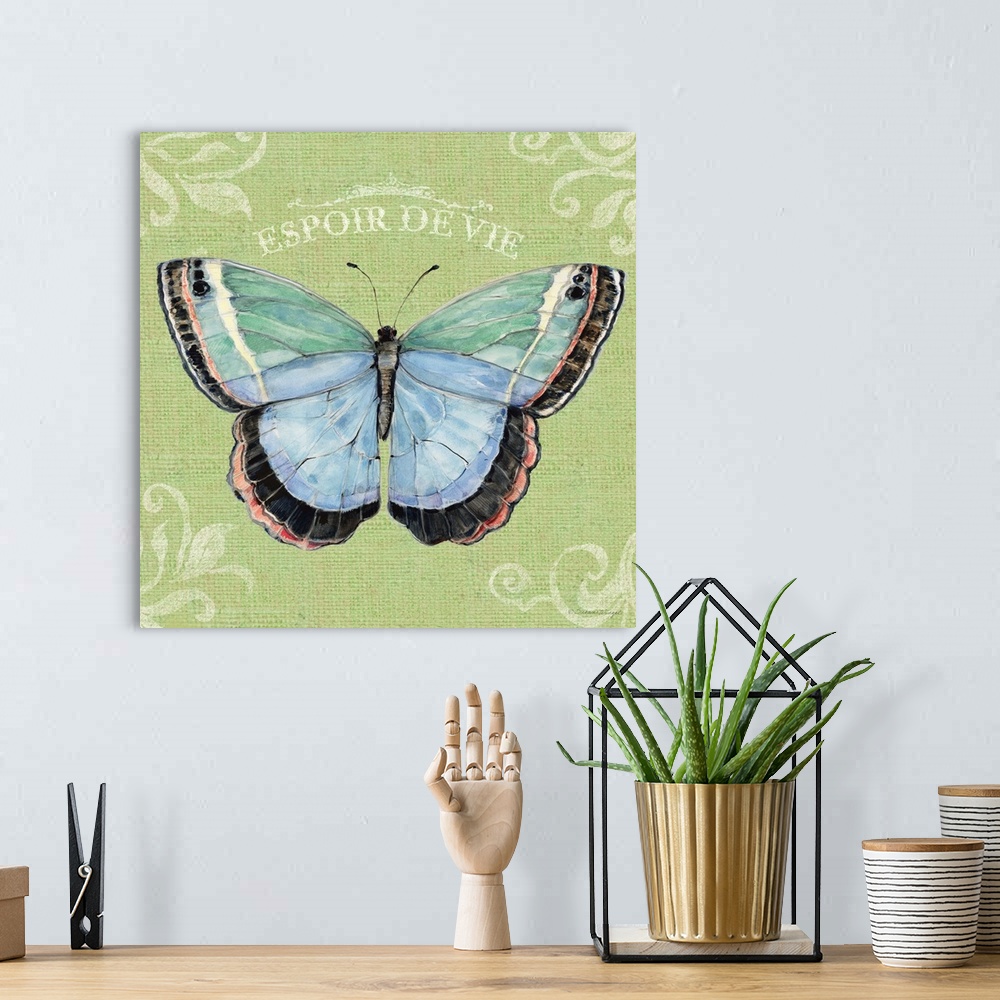A bohemian room featuring Simple and bold Butterfly imagery makes an iconic design statement