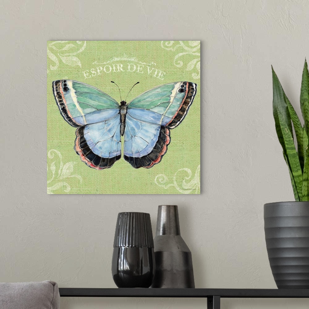 A modern room featuring Simple and bold Butterfly imagery makes an iconic design statement