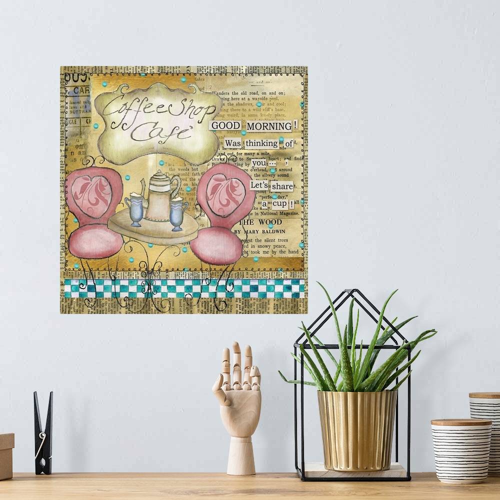 A bohemian room featuring Sweet inspirational vignette for kitchen decor