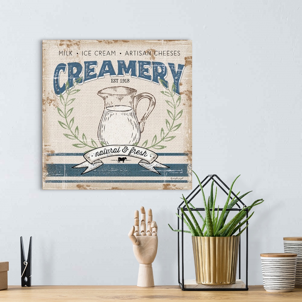 A bohemian room featuring Creamery