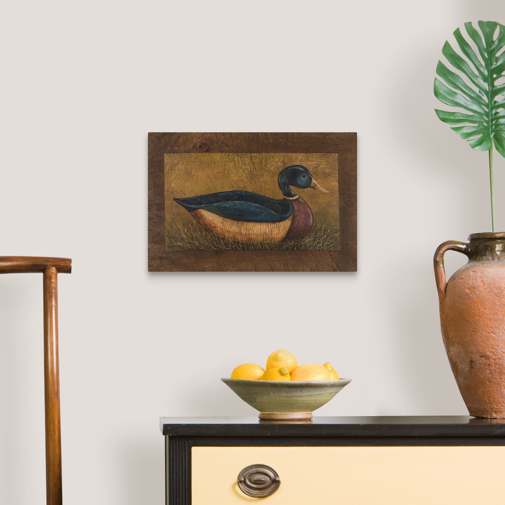 A traditional room featuring Decorate your home with classic folk art from the renowned artist Warren Kimble