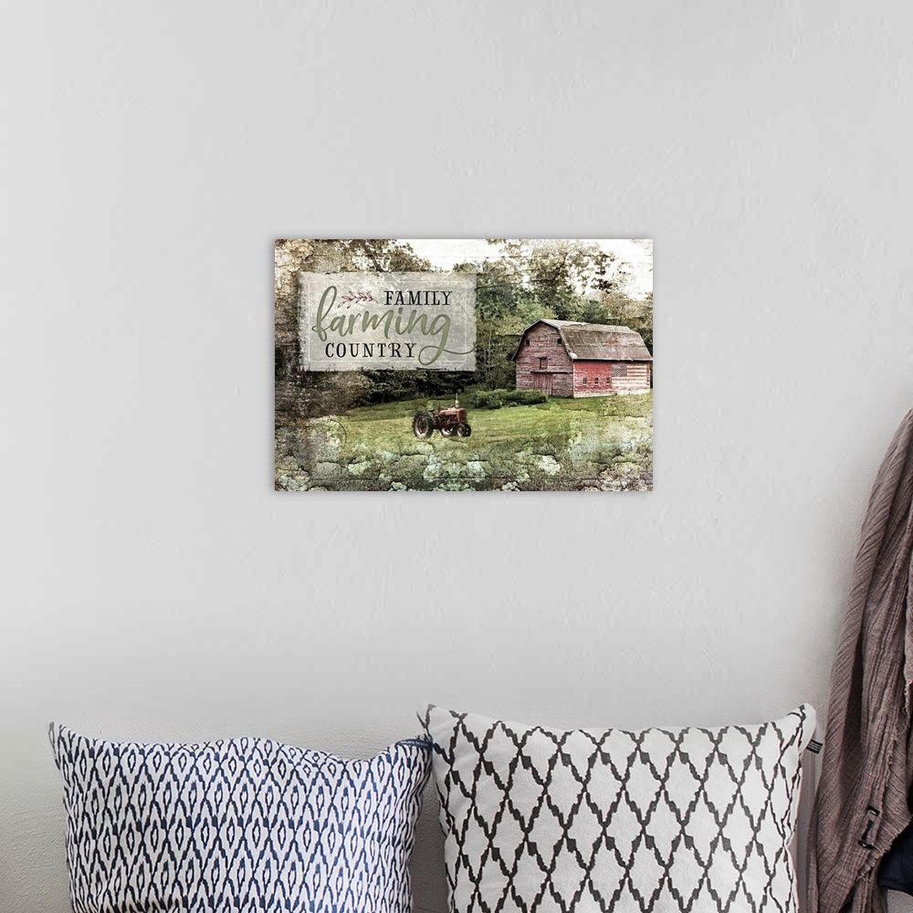 A bohemian room featuring Farm, Family, Country