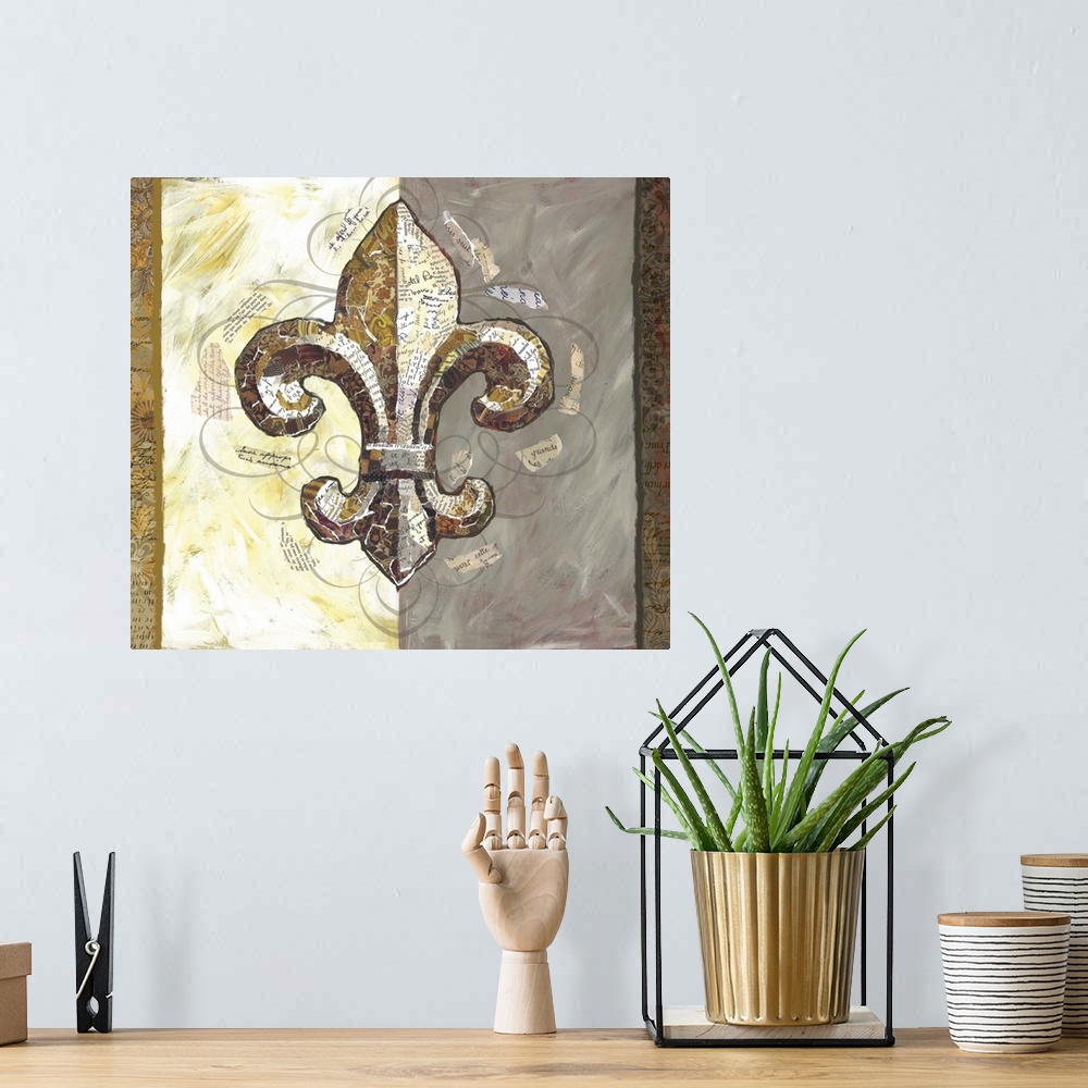 A bohemian room featuring Fleur de Lis is a classic accent to decor for any room.