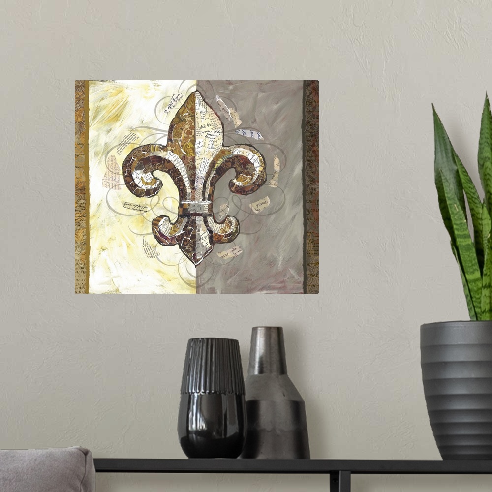 A modern room featuring Fleur de Lis is a classic accent to decor for any room.