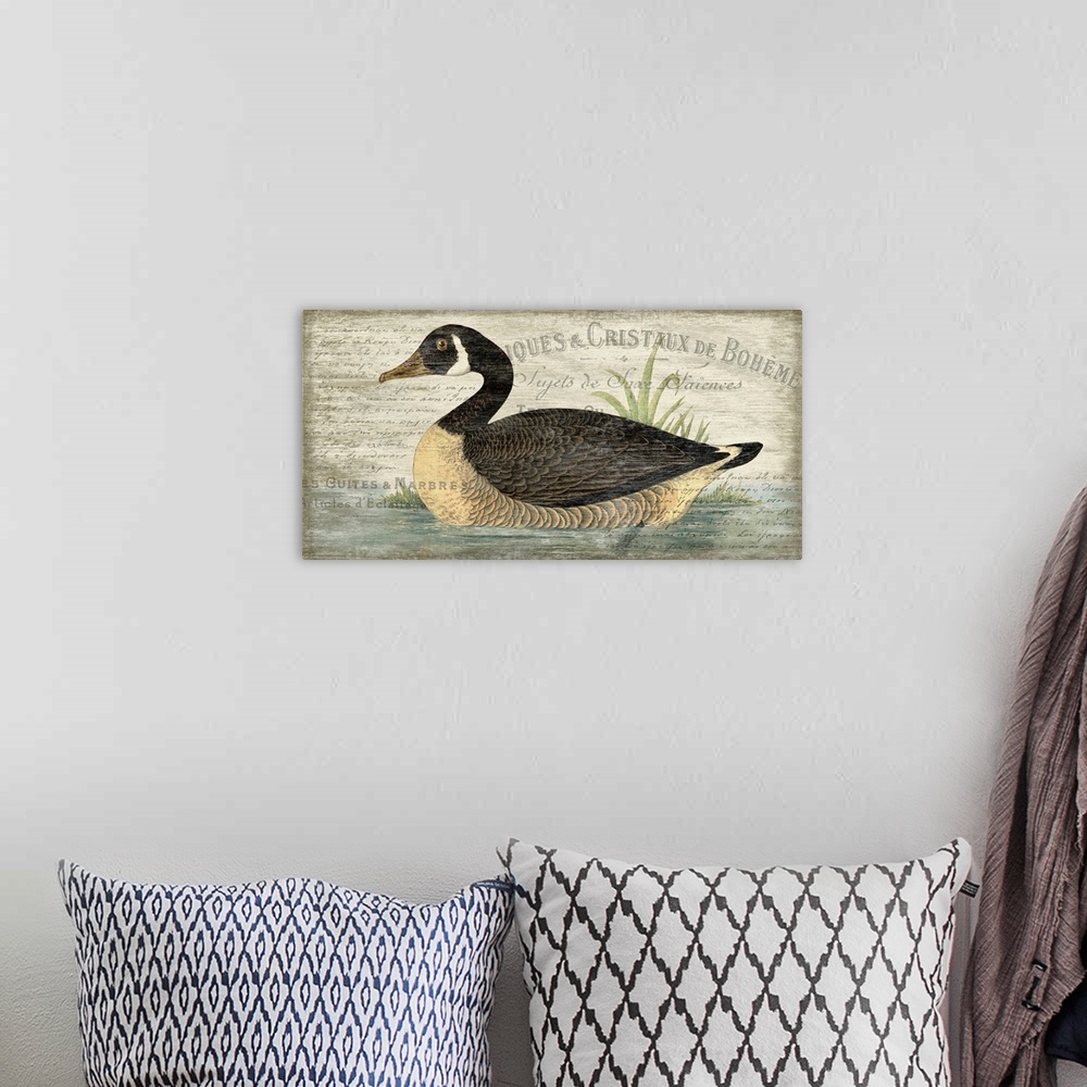 A bohemian room featuring French Goose Motif IV