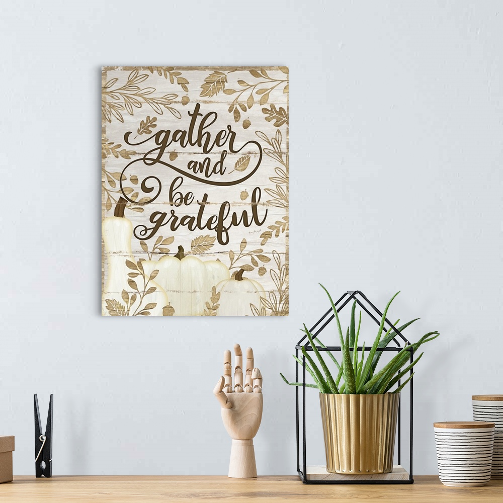 A bohemian room featuring Gather and Be Grateful
