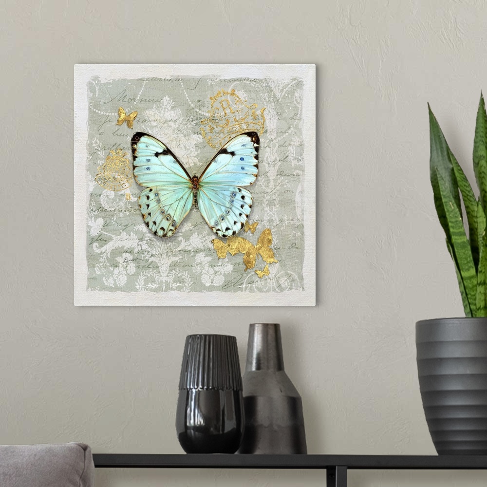A modern room featuring Elegant depiction of butterflies adds a classic and impacting touch to your decor.