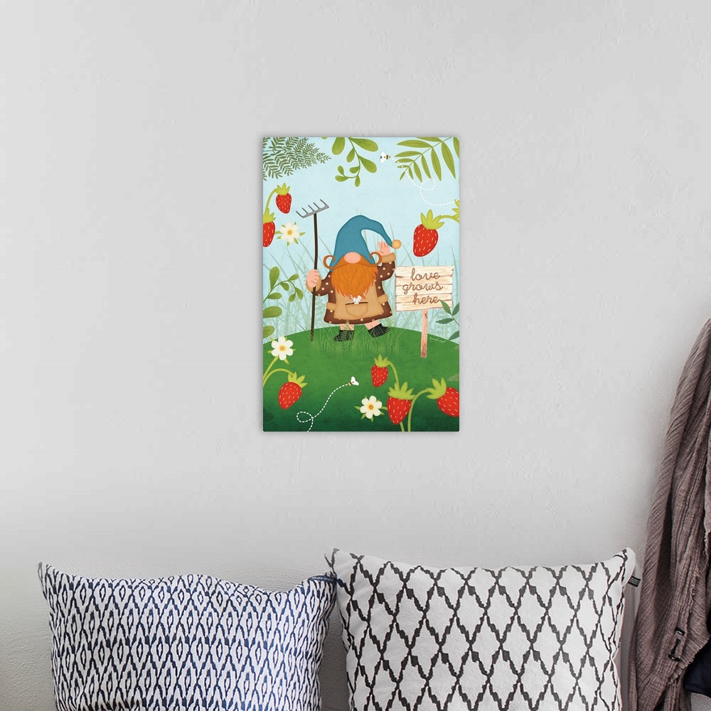 A bohemian room featuring Gnome Berries