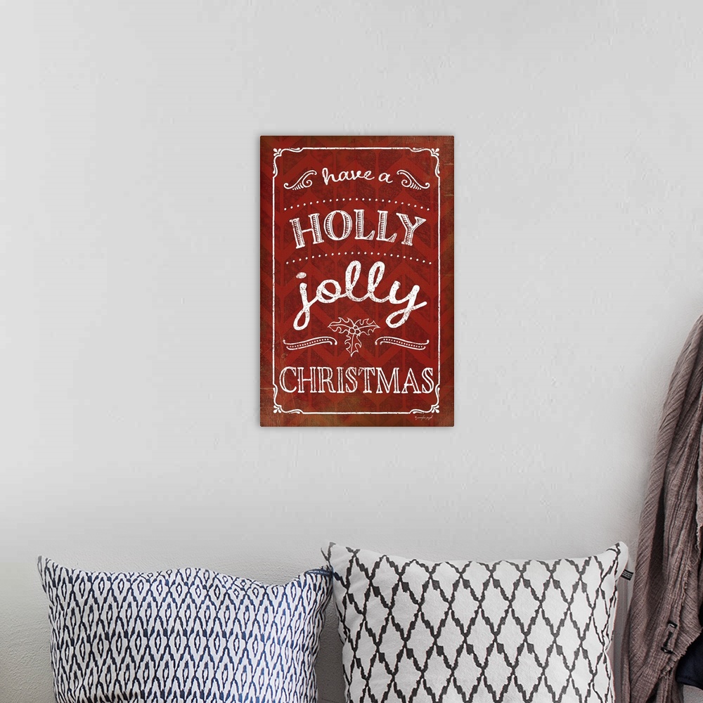 A bohemian room featuring Holly Jolly Christmas