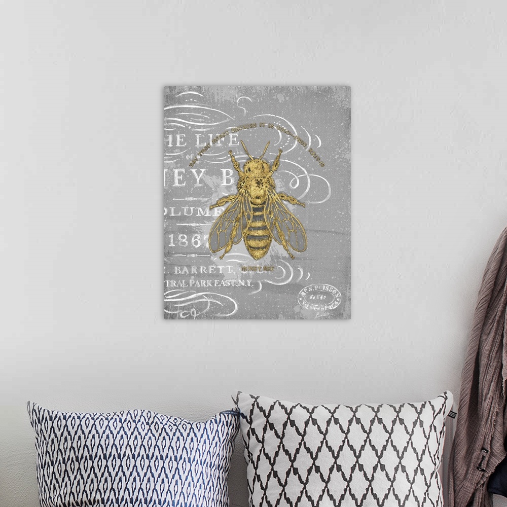 A bohemian room featuring Bee fashion forward with this elegant decor motif