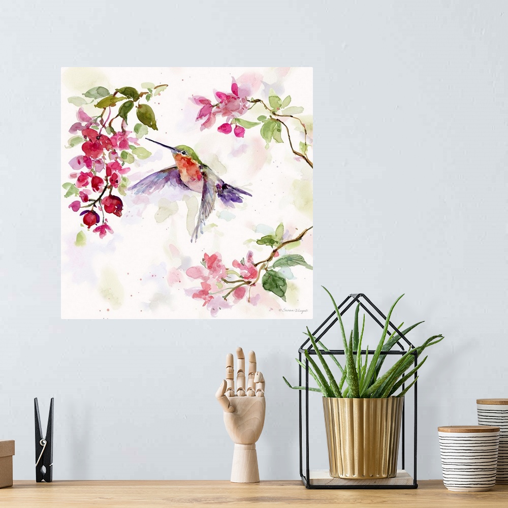 A bohemian room featuring The delicate and delightful hummingbird is a scene stealer in any decor