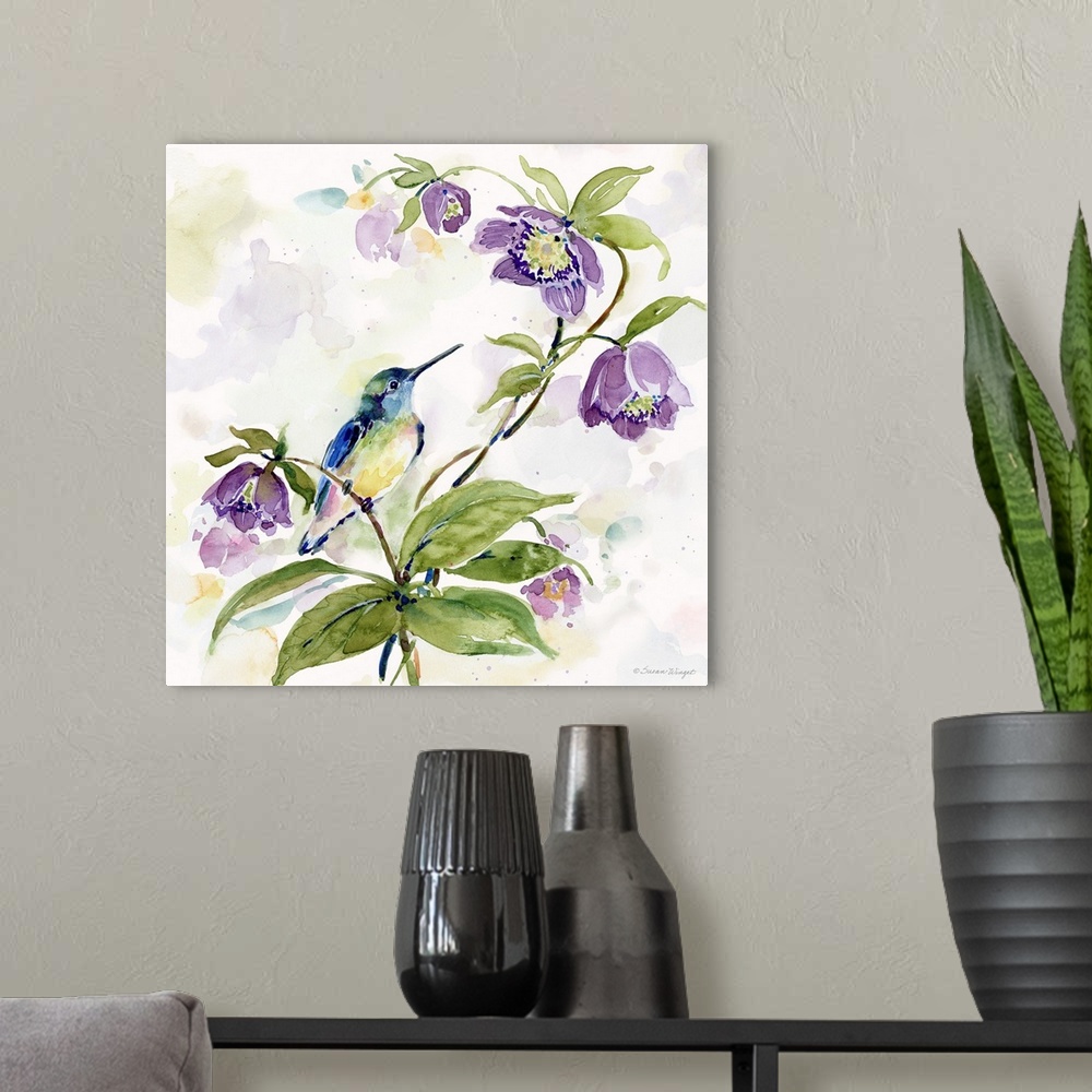 A modern room featuring The delicate and delightful hummingbird is a scene stealer in any decor