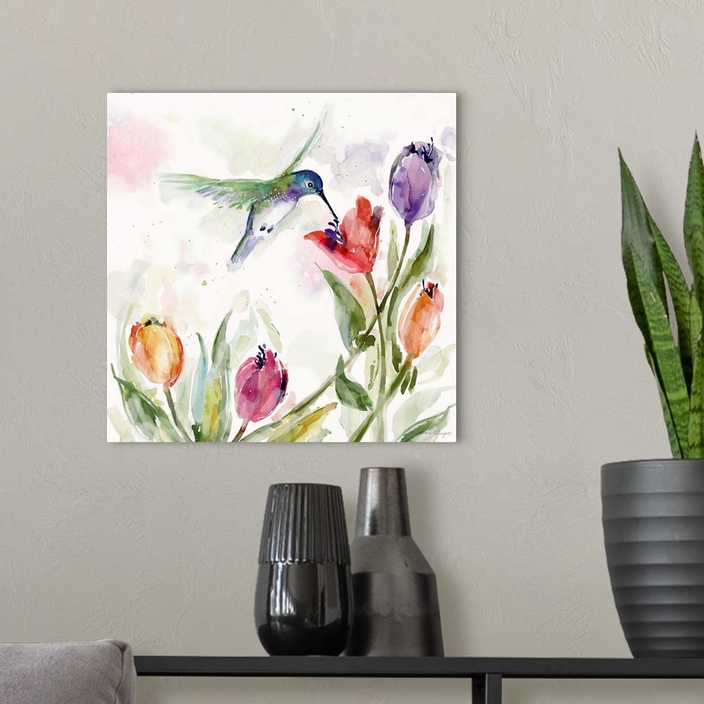 A modern room featuring The delicate and delightful hummingbird is a scene stealer in any decor