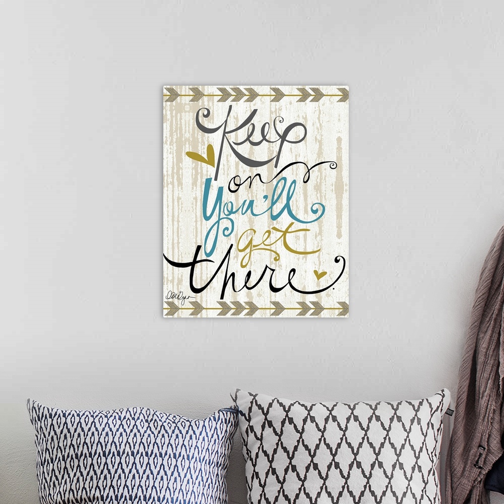 A bohemian room featuring Inspirational typography makes great wall decor for any room.