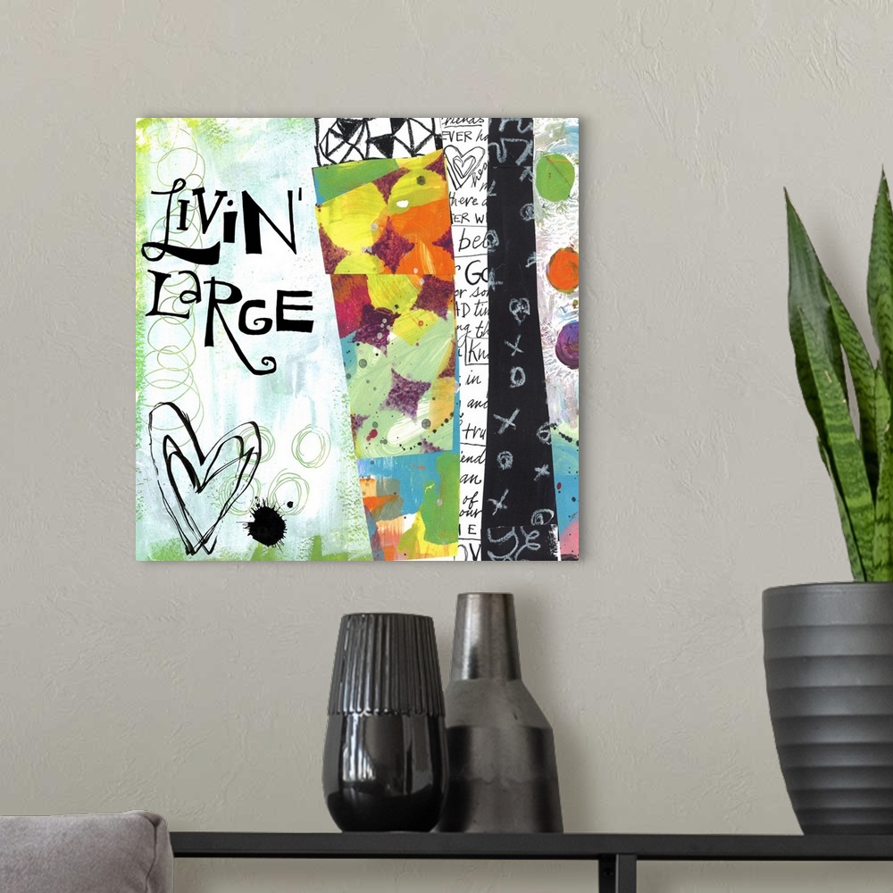 A modern room featuring Whimsical graphic sentiments bring an emotional touch to any decor.
