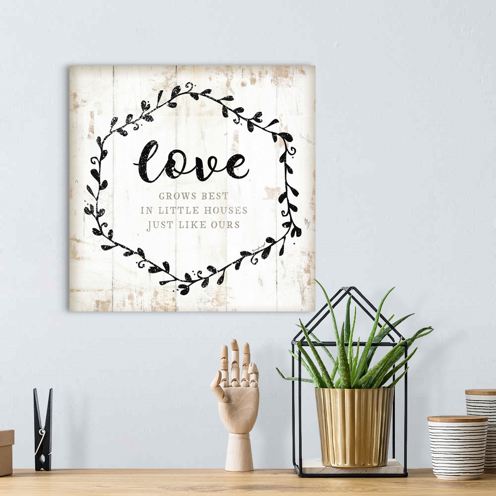 A bohemian room featuring Love Grows Best
