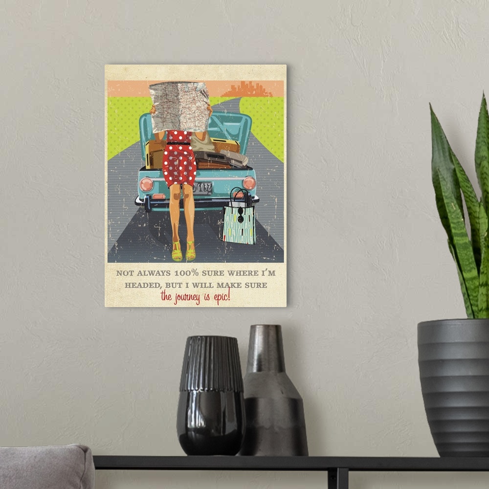 A modern room featuring Fresh and sassy girl art for an eye-catching decor statement!