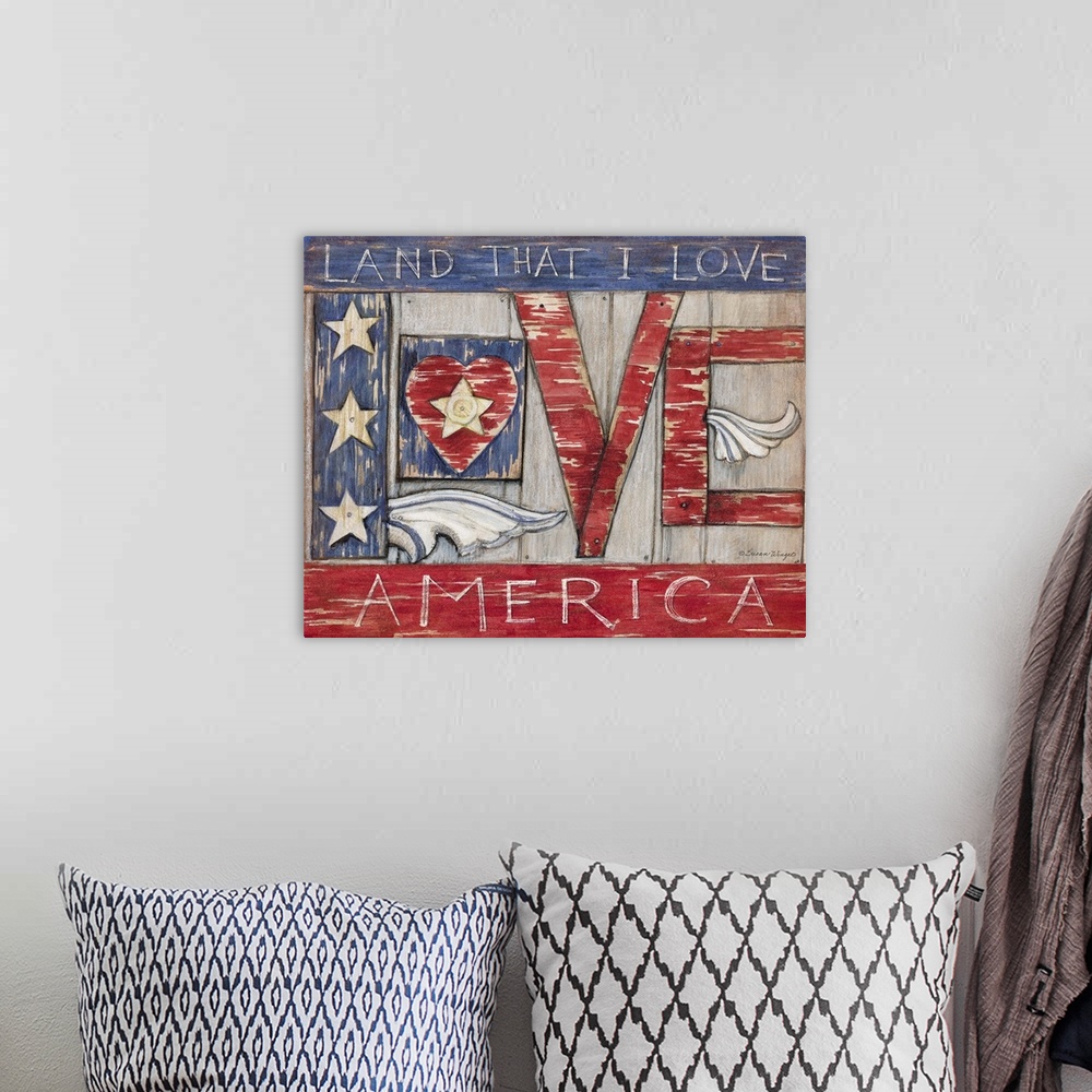 A bohemian room featuring Love this country!
