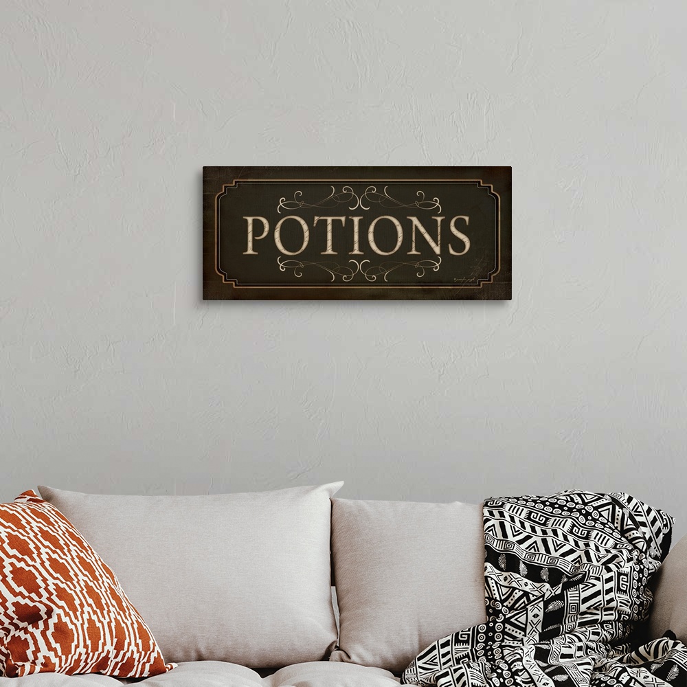 A bohemian room featuring Potions