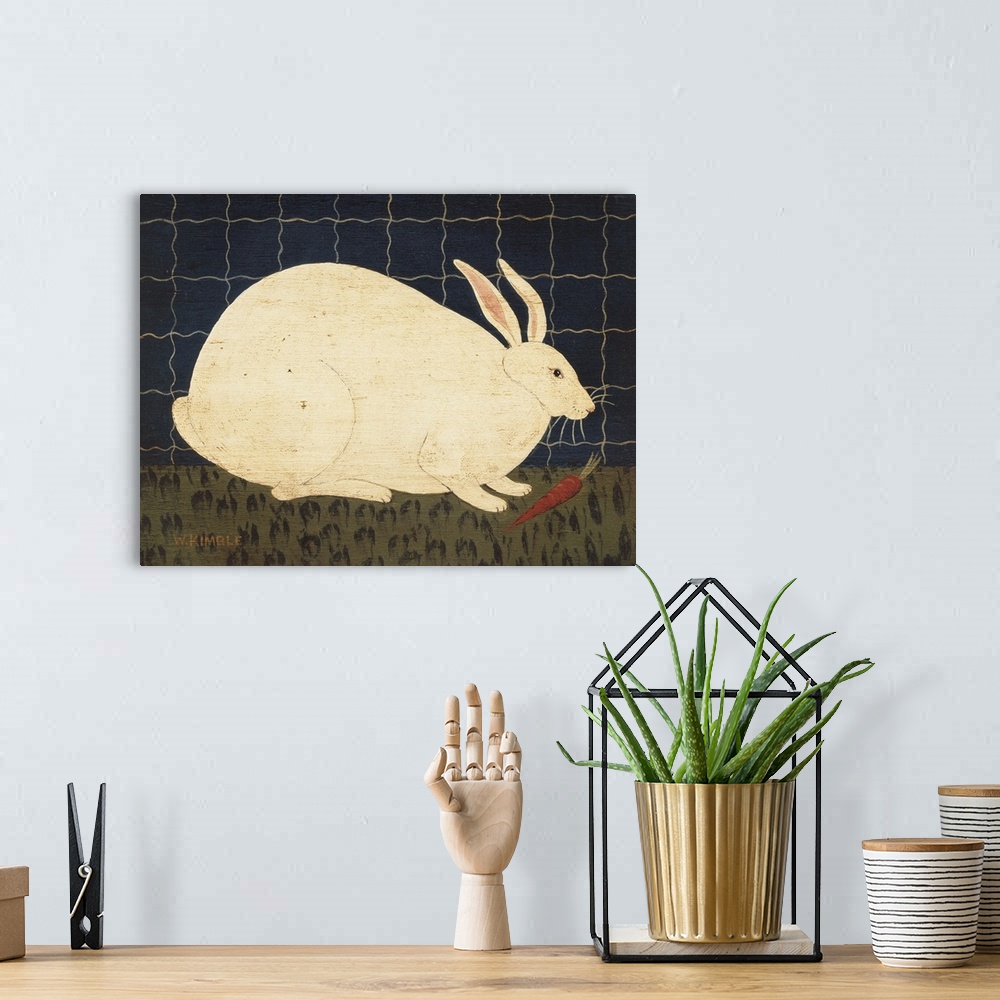 A bohemian room featuring Rabbit with Carrot