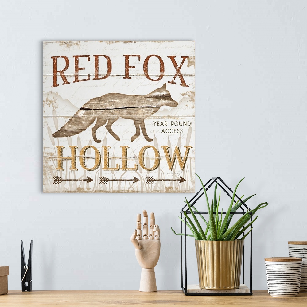 A bohemian room featuring Red Fox Hoolow