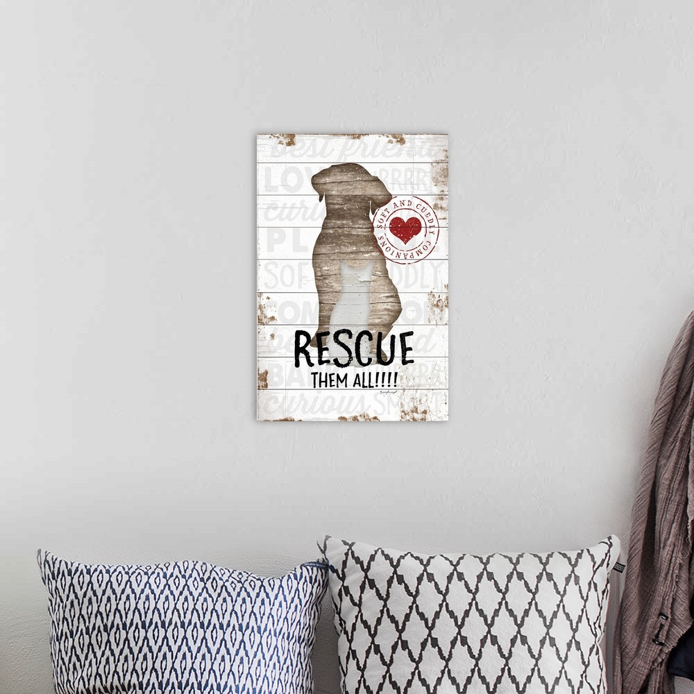 A bohemian room featuring Rescue them All