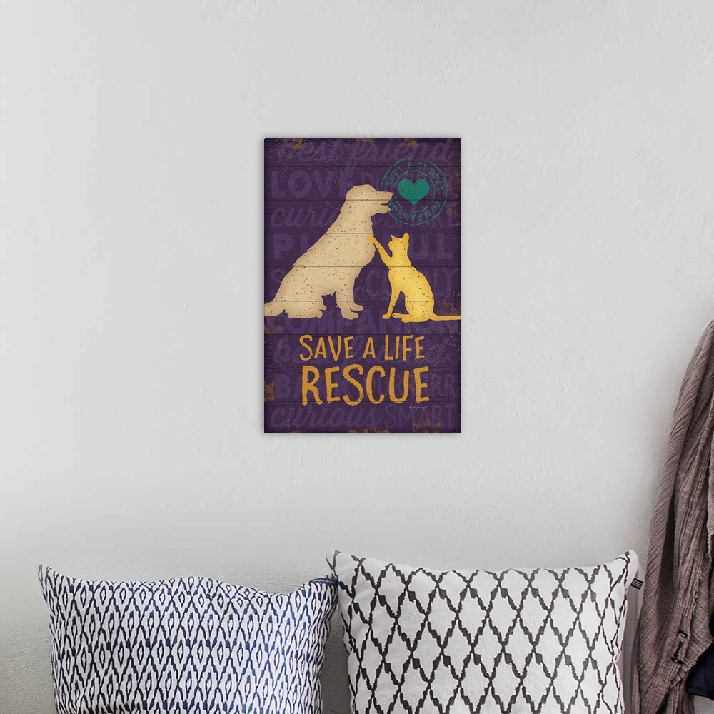 A bohemian room featuring Save a Life Rescue
