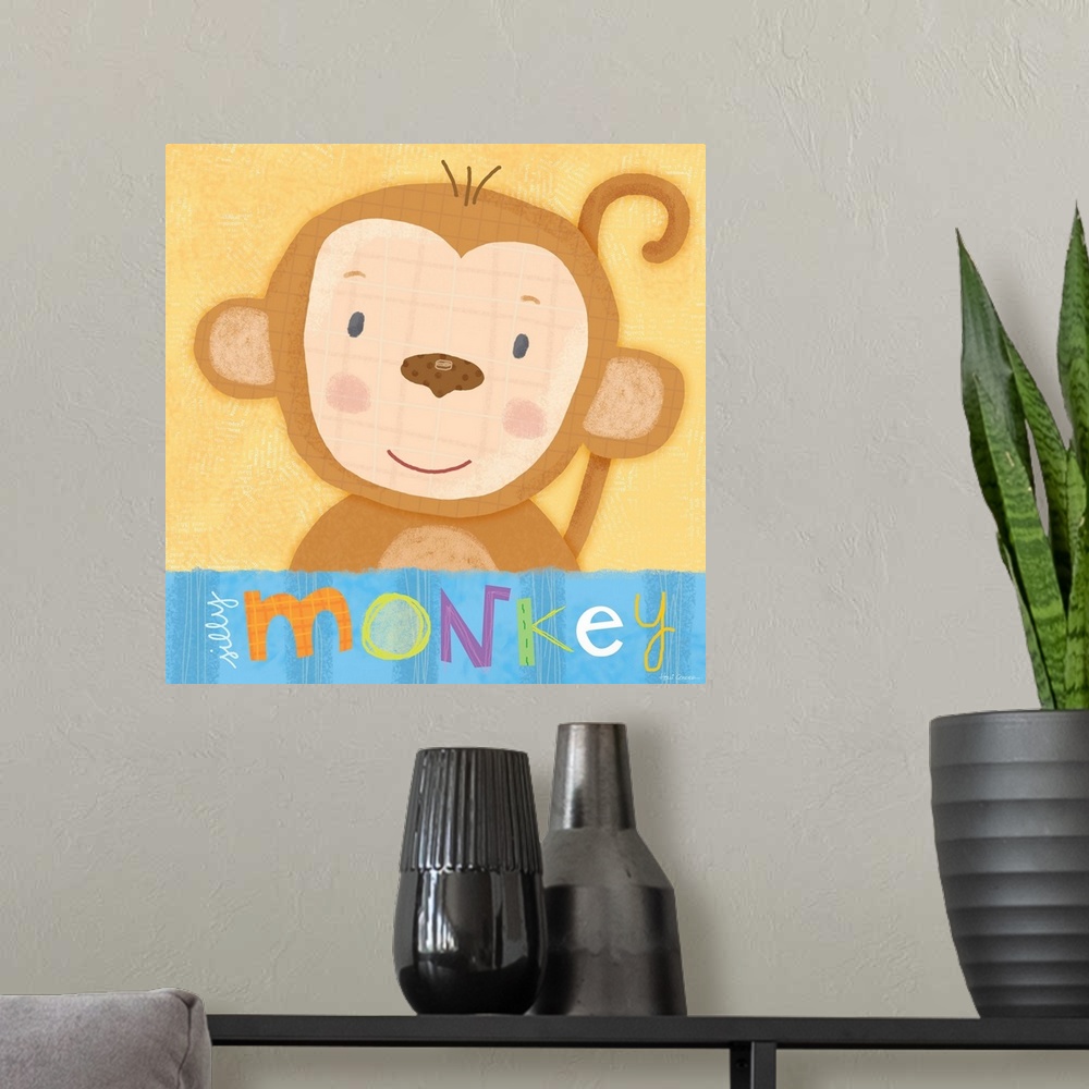 A modern room featuring Sweet baby art for boy's or girl's decor!