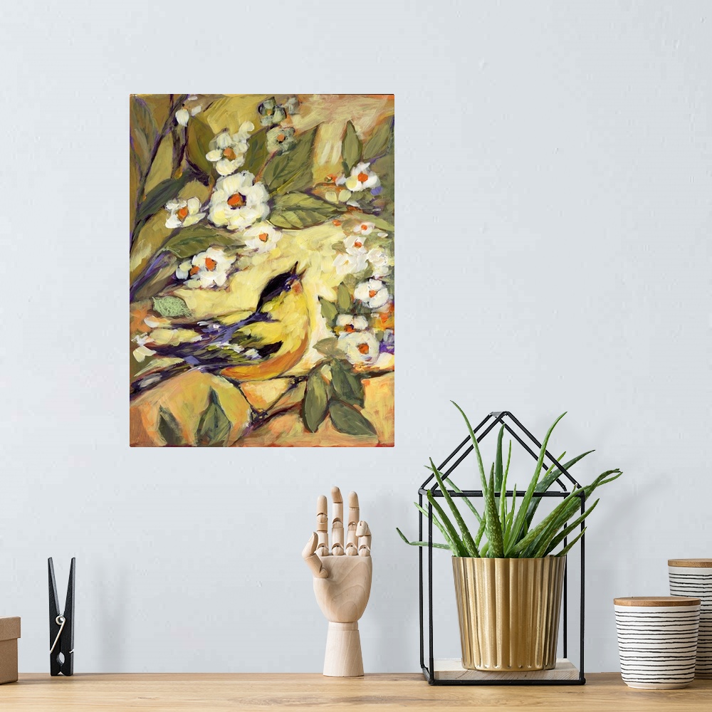 A bohemian room featuring Loosely rendered bird motif makes a bold decor statementoclassic yet contemporary!