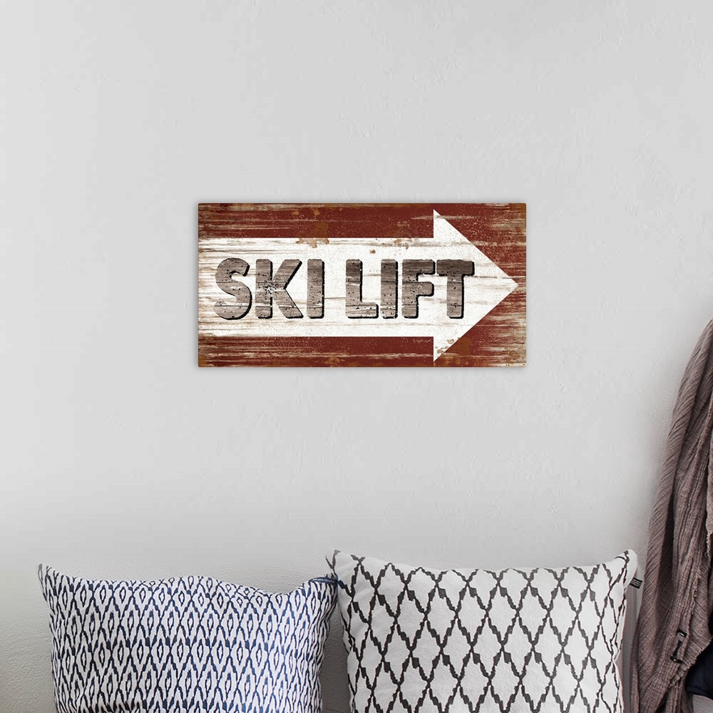 A bohemian room featuring Ski Lift