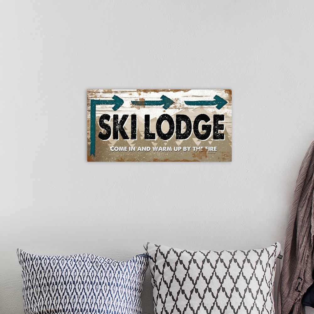 A bohemian room featuring Ski Lodge