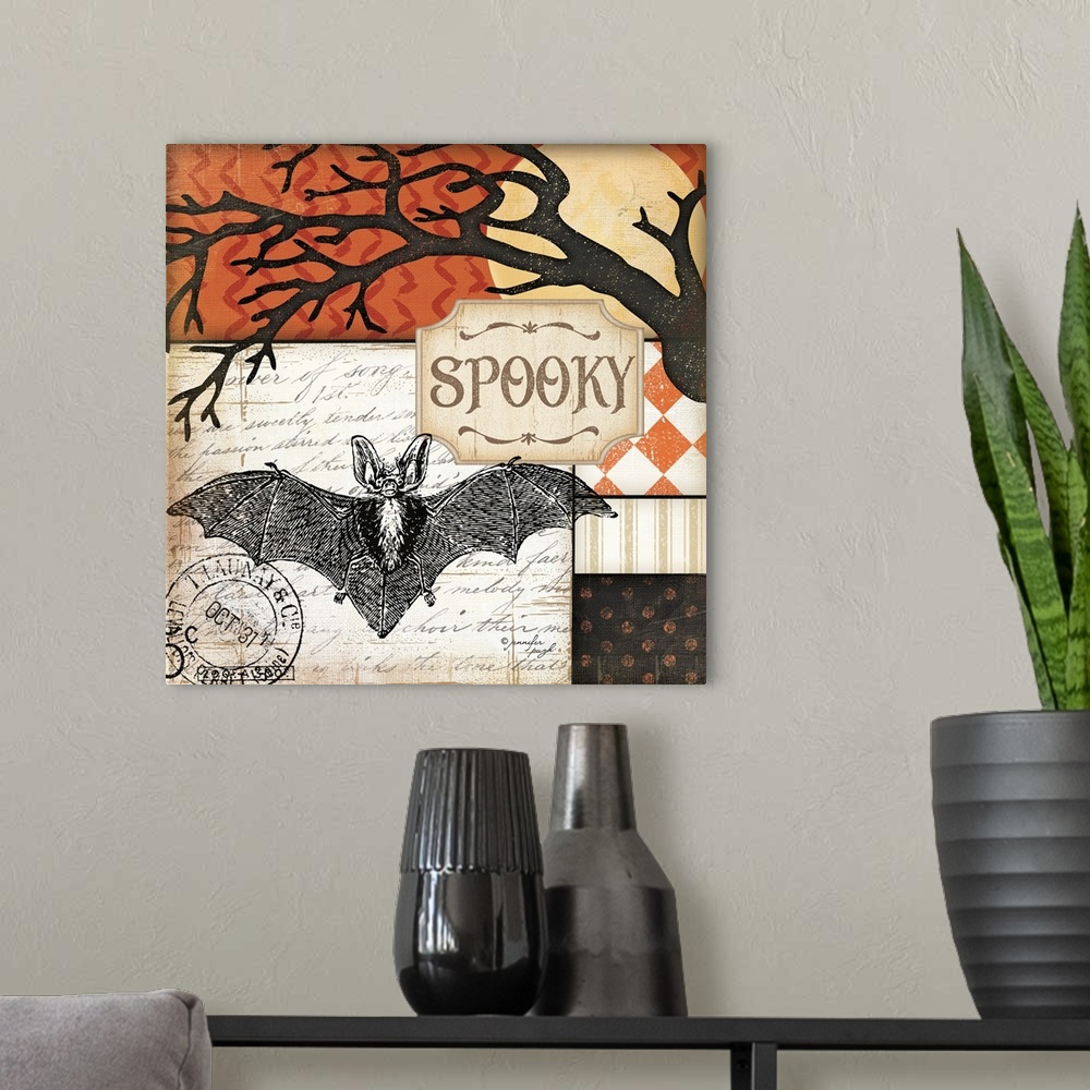 A modern room featuring Spooky