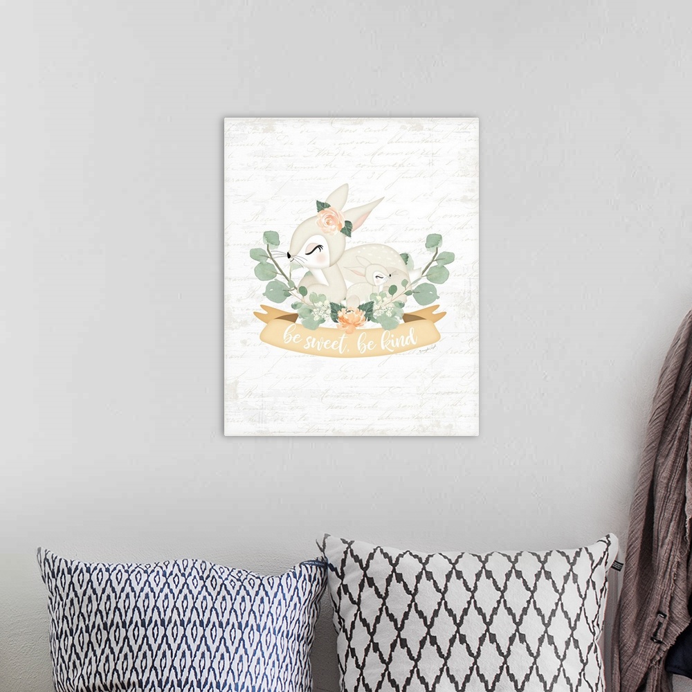 A bohemian room featuring Sweet Little Bunny