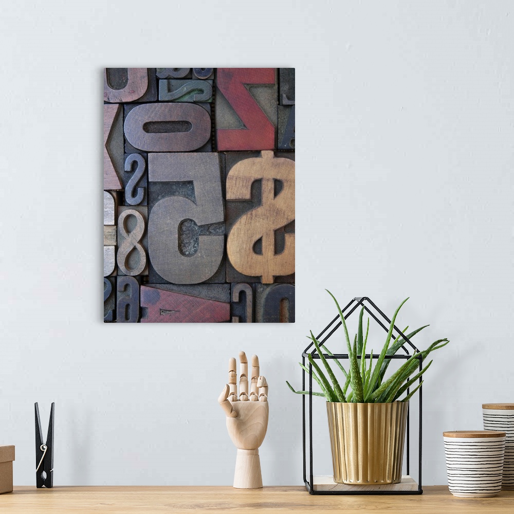 A bohemian room featuring Keys, letters and symbols are turned into edgy decor for home or office