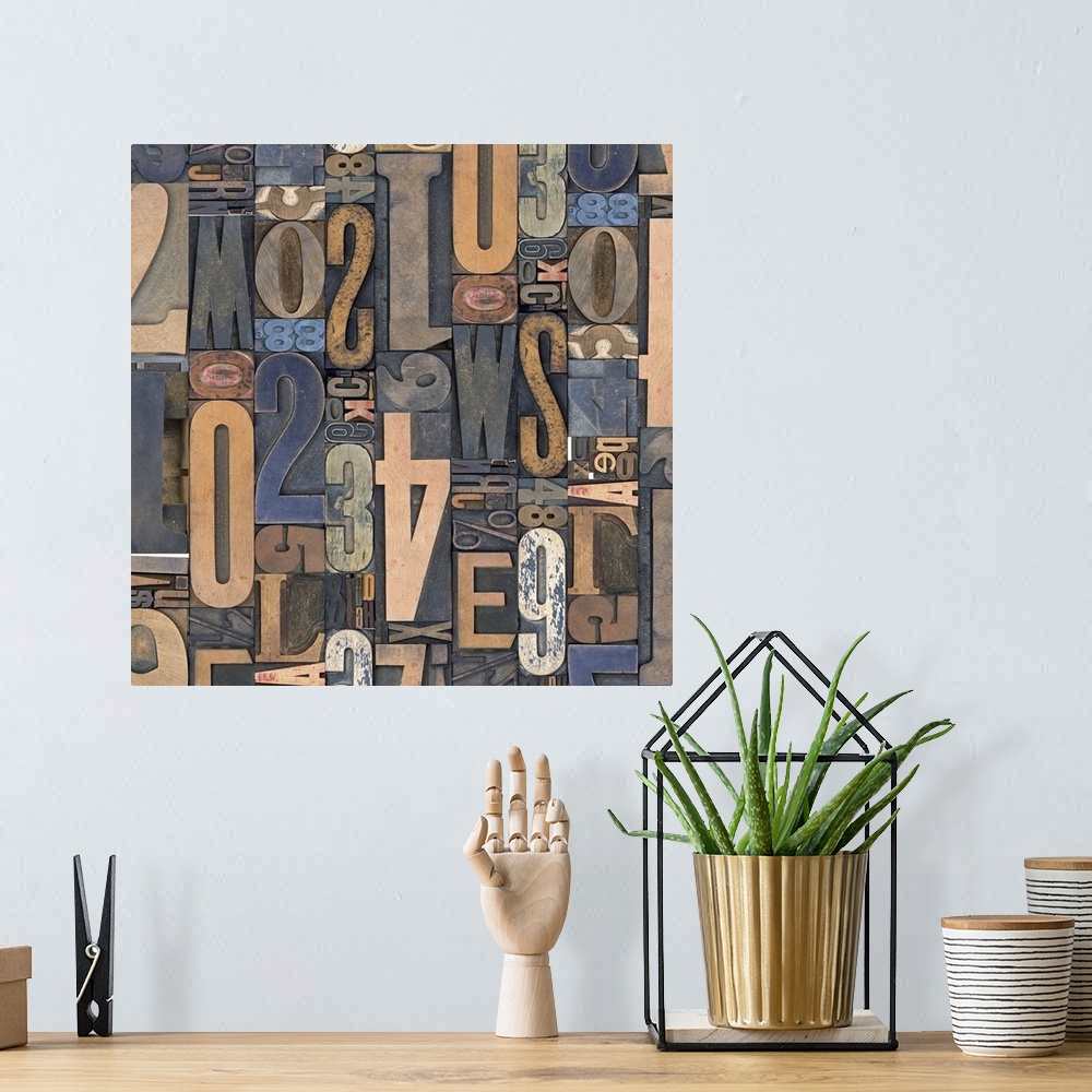 A bohemian room featuring Keys, letters and symbols are turned into edgy decor for home or office