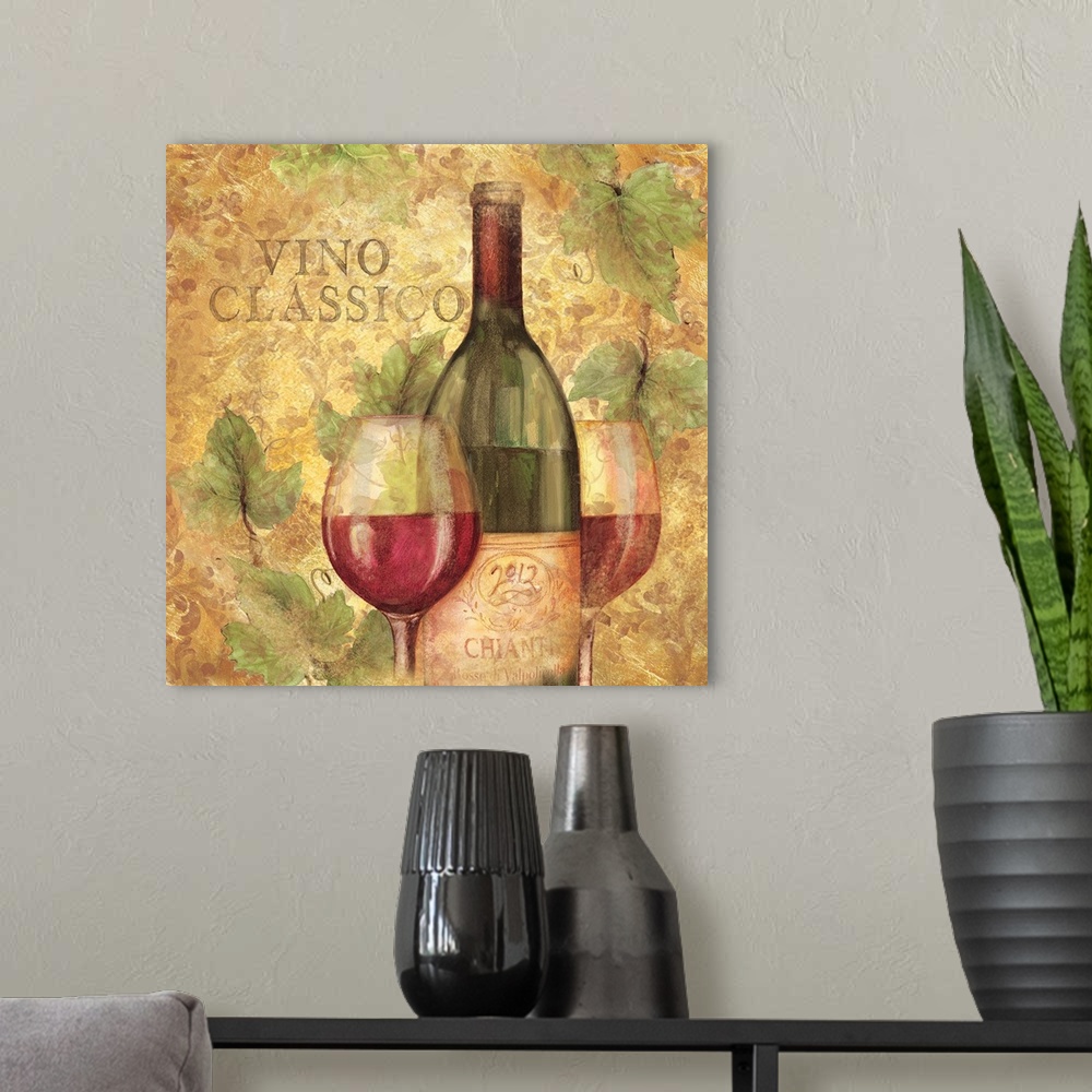 A modern room featuring Wine vignette that makes a tasteful statement to any decor.