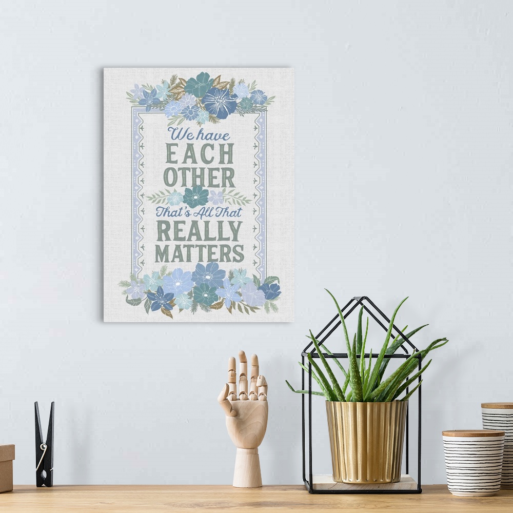 A bohemian room featuring A soft, delicate, and inspirational message for any docor during these changing times