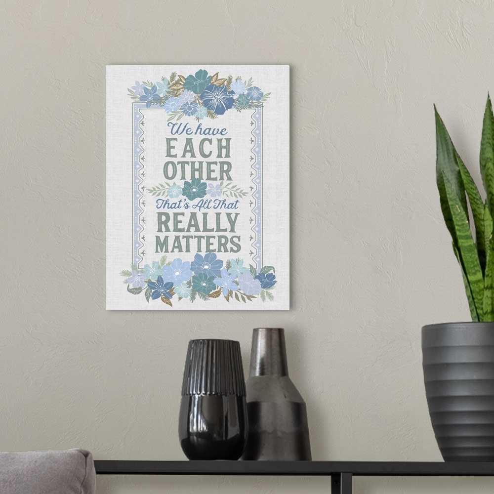A modern room featuring A soft, delicate, and inspirational message for any docor during these changing times