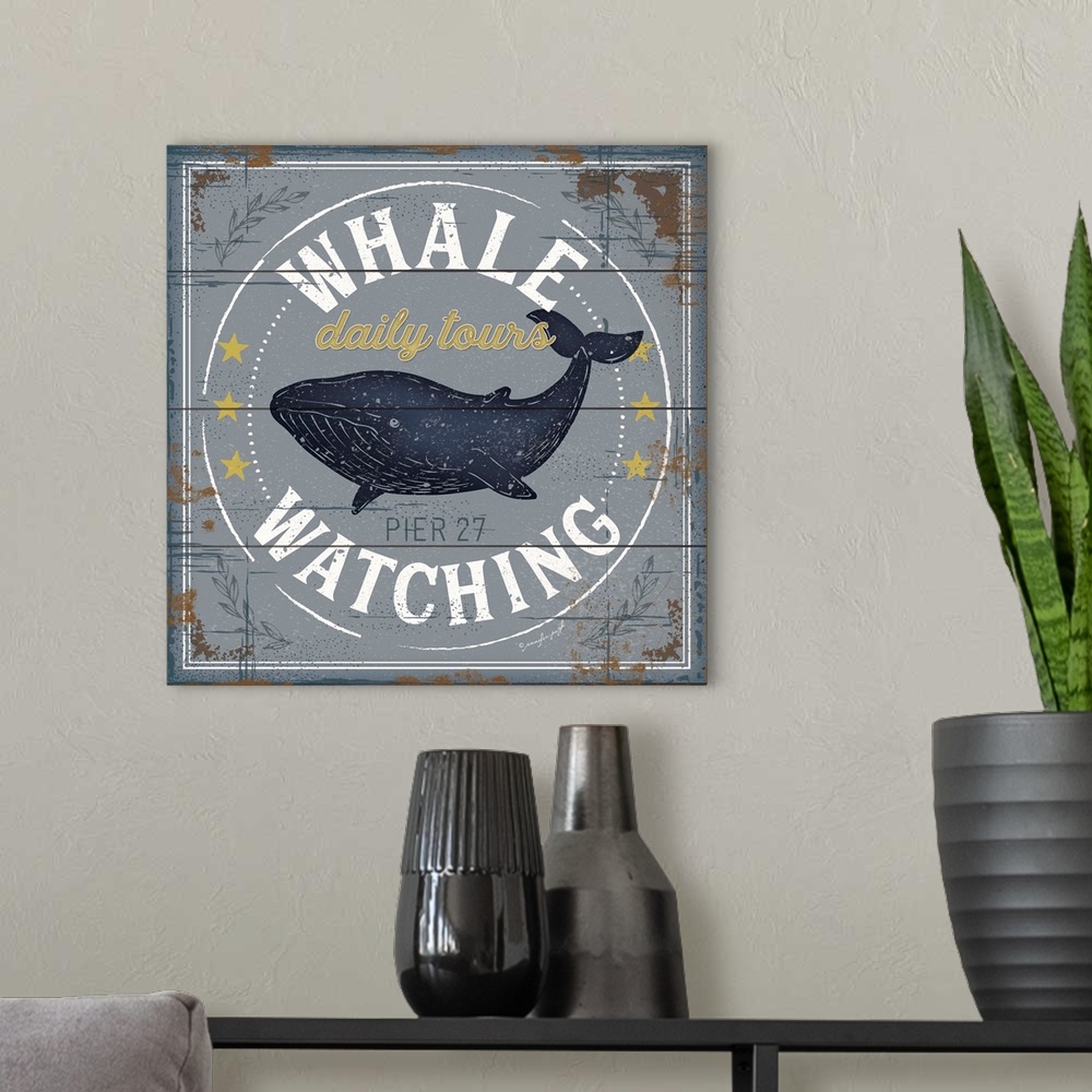A modern room featuring Whale Watching