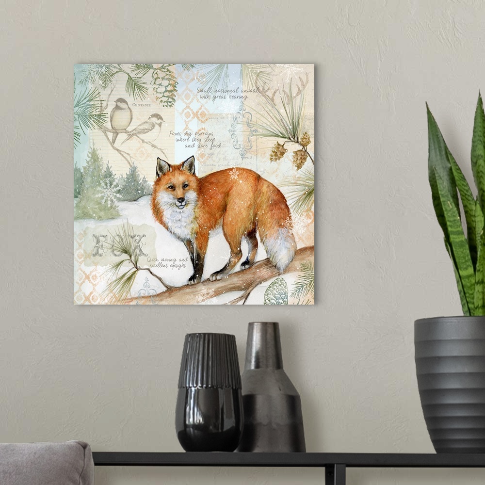A modern room featuring The clever fox is the star of this forest scene.