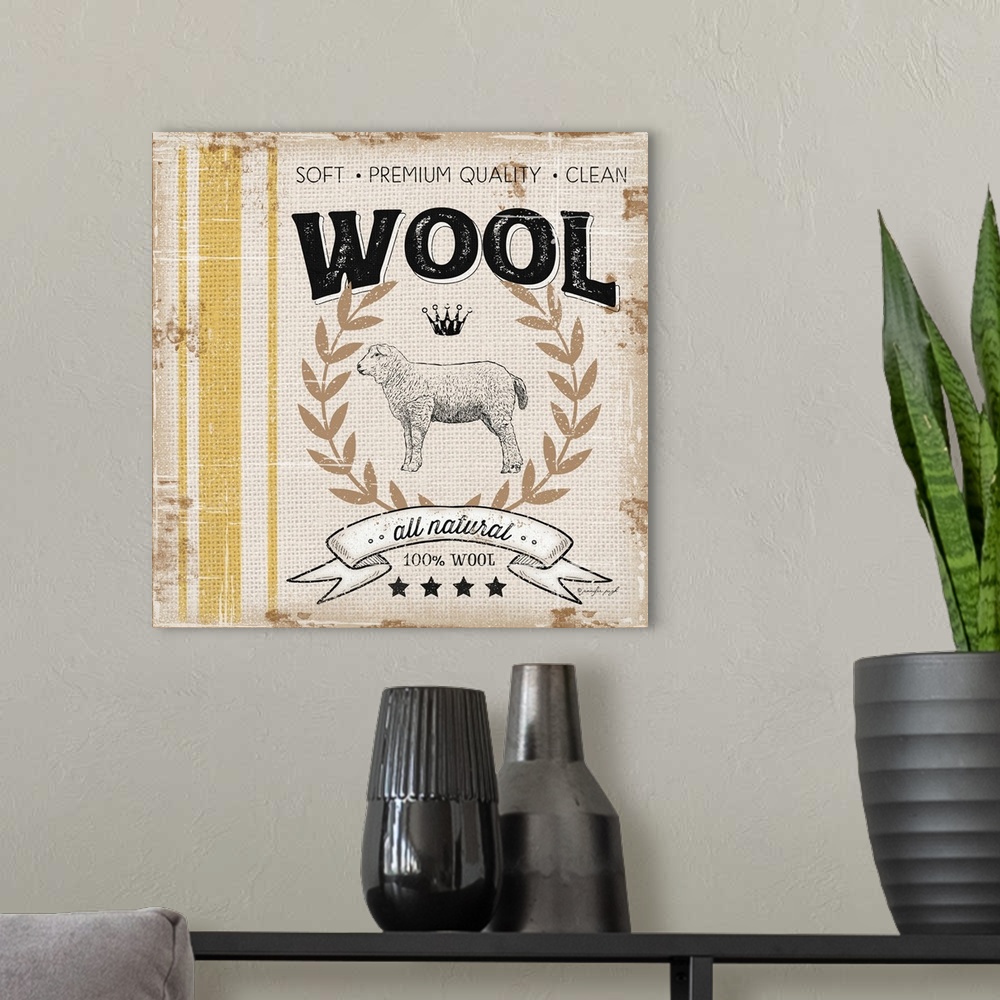 A modern room featuring Wool