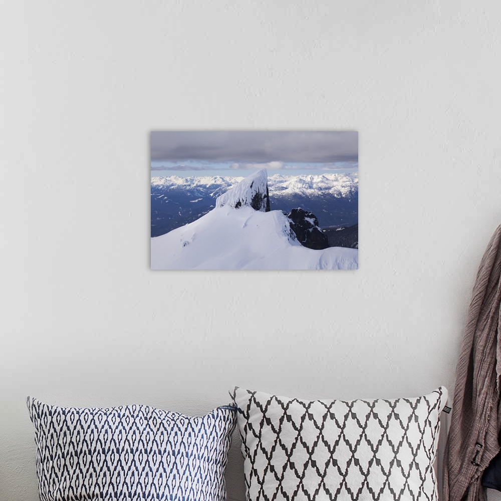 A bohemian room featuring Aerial view of Black Tusk near Whistler, British Columbia, Canada