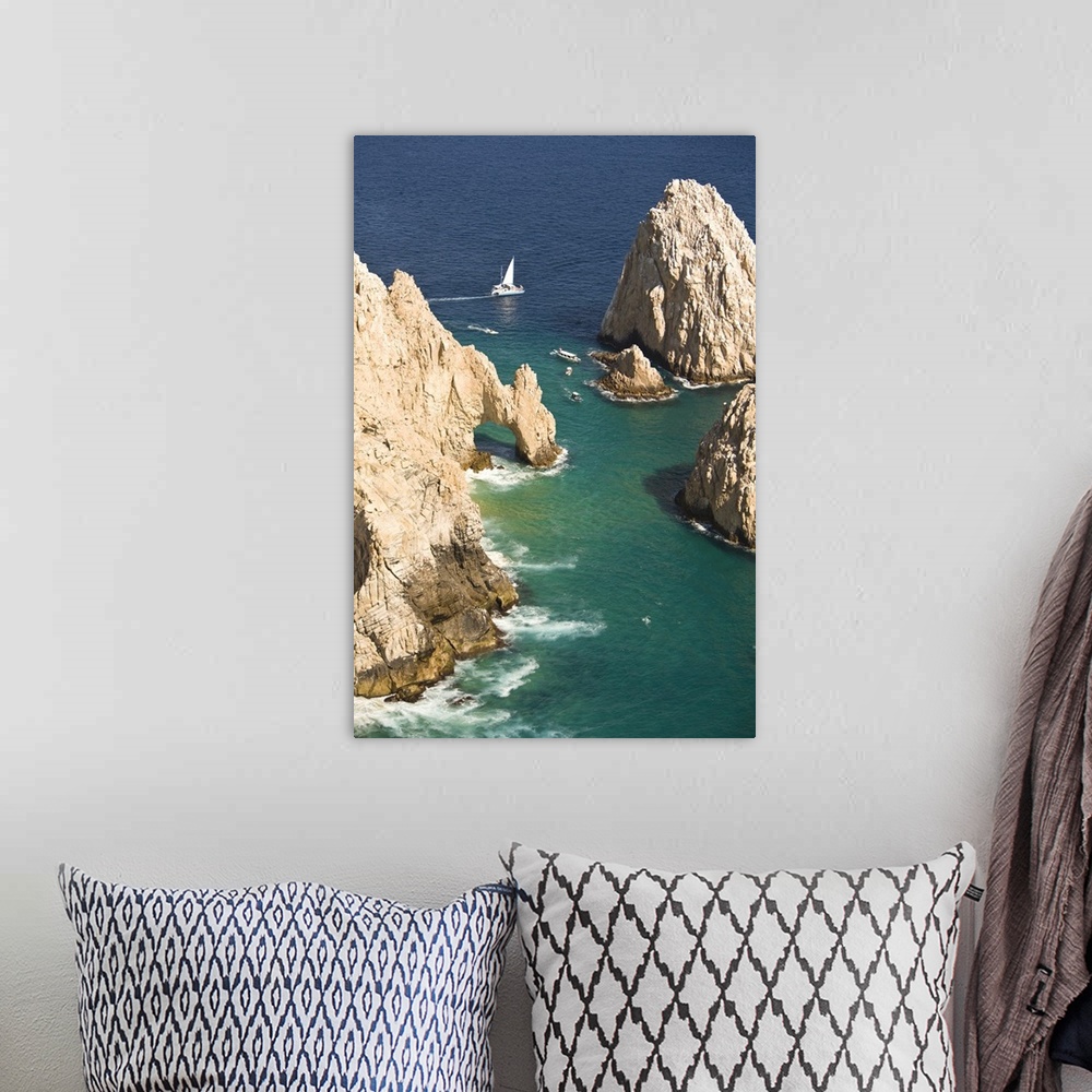 A bohemian room featuring Aerial view of Cabo San Lucas from ultralight aircraft, Baja California, Mexico.