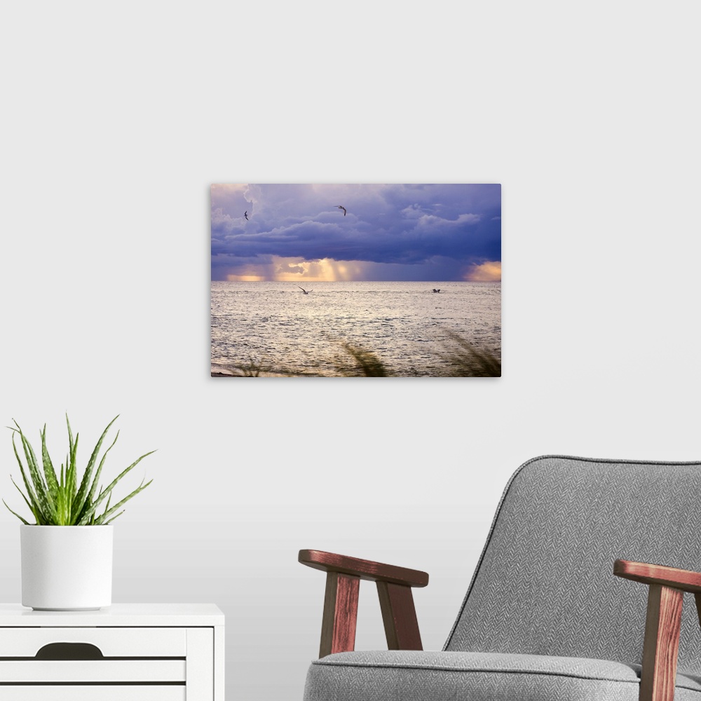 A modern room featuring Afternoon storms, Redfish pass, Captiva Island, FL