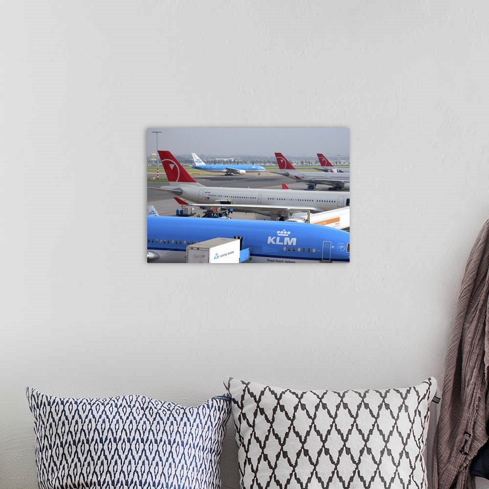 A bohemian room featuring Airplanes at Schiphol Airport in Amsterdam, Netherlands.