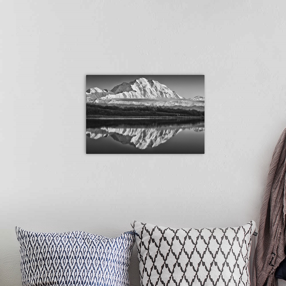 A bohemian room featuring USA Alaska Denali Mt. McKinley from Wonder Lake