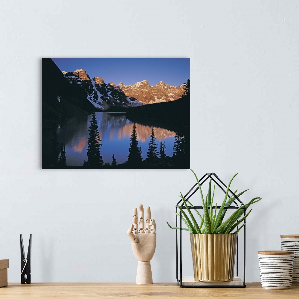 A bohemian room featuring Alberta, Canadian Rockies, Banff National Park, Valley of the Ten Peaks, Moraine Lake