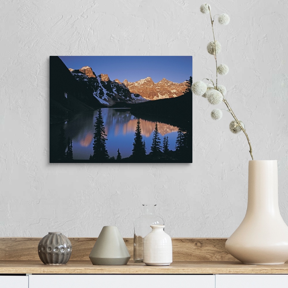A farmhouse room featuring Alberta, Canadian Rockies, Banff National Park, Valley of the Ten Peaks, Moraine Lake