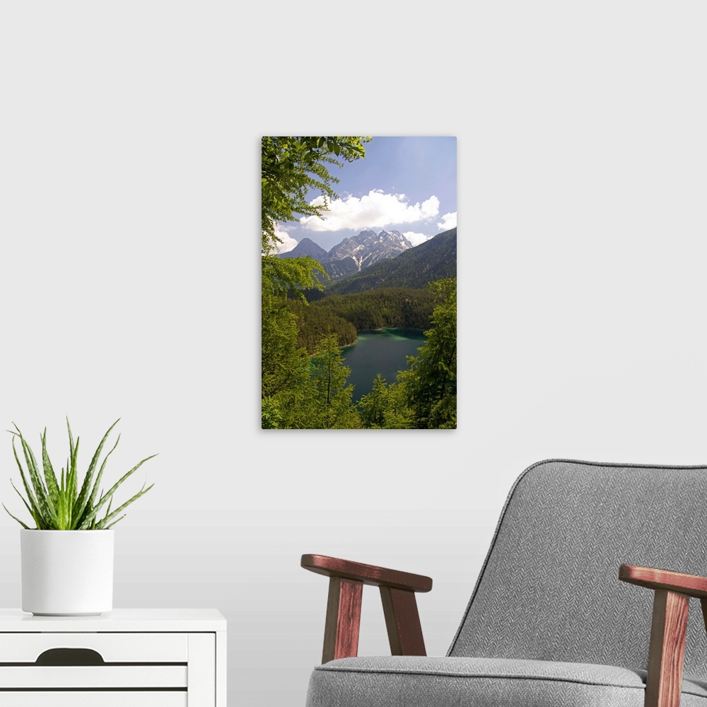 A modern room featuring Alpine lake in the Austrian Alps, Austria...austria, austrain, europe, european, travel, tourism,...
