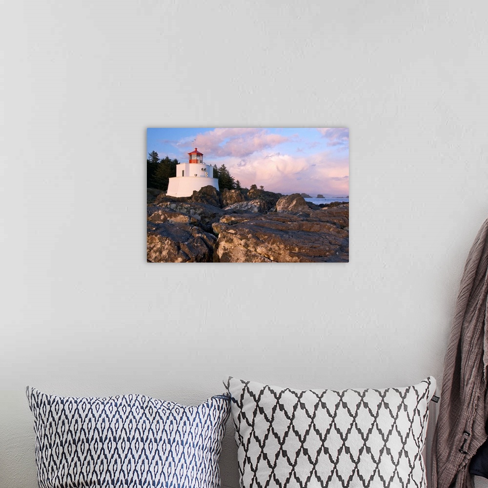 A bohemian room featuring Amphitrite Lighthouse, Wild Pacific Trail, Ucluelet, Vancouver Island, British Columbia